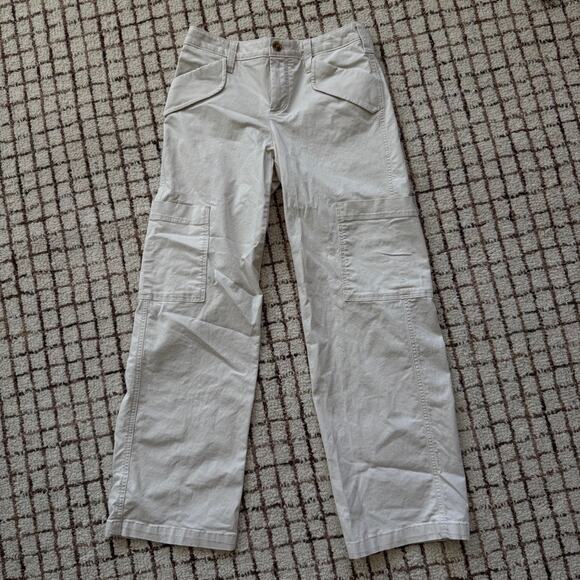 Banana Republic Wide-Leg Authentic-Chino Cargo Pant 0 Petite - Picture 1 of 10